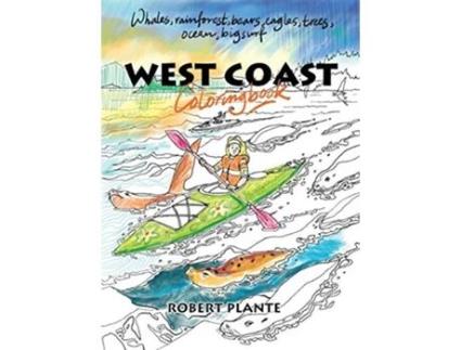 Livro West Coast Coloring Book de Robert Plante (Inglês)