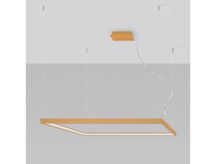 Candeeiro de Teto Led SOLLUX (Aluminio - Nelya L - Dourado - 3000K)