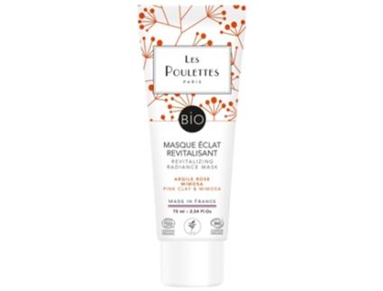 LES POULETTES PARIS Máscara Revitalizante Orgânica de Argila Rosa 75 Ml