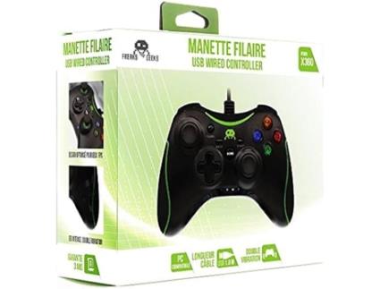 Controlador com Fio Preto para Xbox 360 FREAKS AND GEEKS