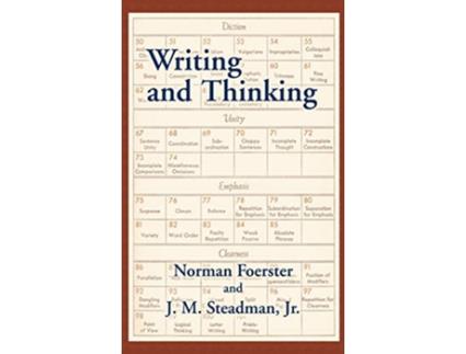 Livro Writing and Thinking A Handbook of Composition and Revision de Norman Foerster e John M Jr Steadman (Inglês - Capa Dura)