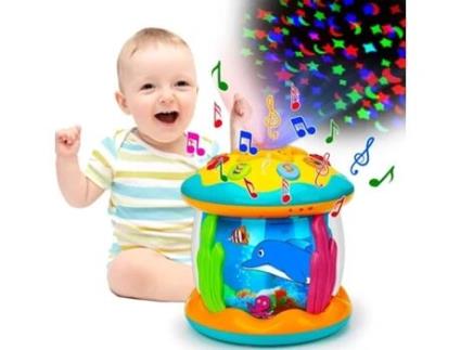 Baby Musical Toys Projetor Giratório Luzes Do Oceano 1-3 Anos de Idade LUGA