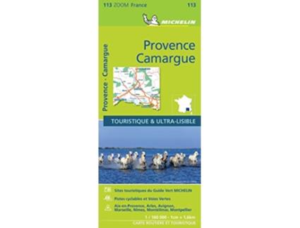 Livro France ZOOM Map 113 Provence Camargue French Edition de Michelin Travel (Francês)