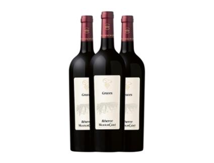 Vinho BARONS DE ROTHSCHILD Mouton Cadet Rouge Graves Reserva (0.75 L - 3 Unidades)