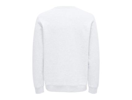 Sweatshirt de Homem 5715324424610 Algodão Branco (L)