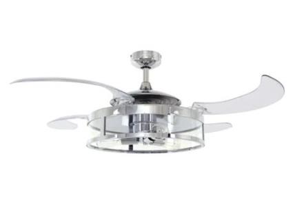 FANAWAY Classic 48In 4Blade Ac Fan/Lt 3E27 Pol Nkl 3Sp-Rc