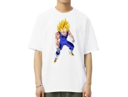 T-Shirt de Homem VREEL Dragon Ball Super Algodão Branco (XL)