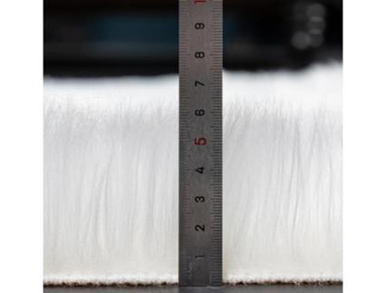 Tapete S de Pele Sintética para Áreas Desgrenhadas para Quarto e Sala de Estar Roxo-300Cm LUUCOZK