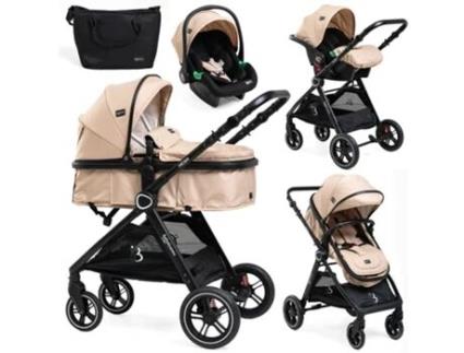 Carrinho de Bebé Trío 3 em 1 0-22 kg BEBELISSIMO Nicea Beige