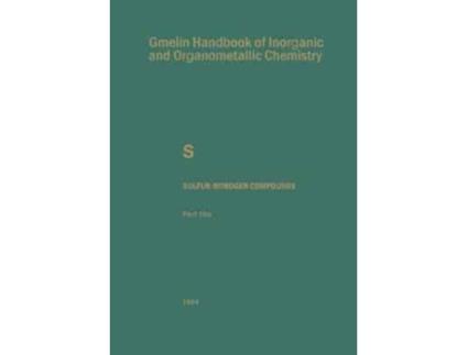Livro SulfurNitrogen Compounds de Fachmann HansJurgen Fachmann (Inglês)