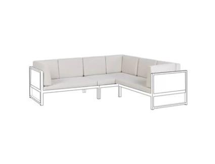 Conjunto de capas para almofadas BELIANI Castella de Poliéster Branco 62x36x15
