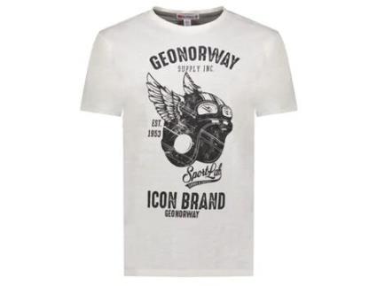 T-Shirt de Homem GEO NORWAY Algodão Branco (XL)