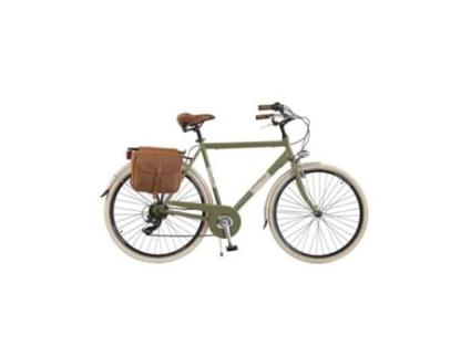 Bicicleta de Cidade Vintage Canellini Via Veneto Retro Alumínio Homem Verde Oliva 54 VIA VENETO BY CANELLINI