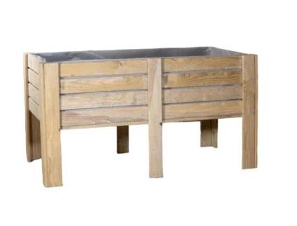 Mesa de Jardim Retangular em Madeira Tratada para Exterior 120X76X76 Cm VIDAHUERTO