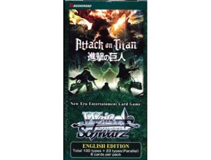 Attack On Titan Volume 2 Weiss Schwarz Booster Pack Jogo em Inglês BUSHIROAD (Idade recomendada: 8 anos)