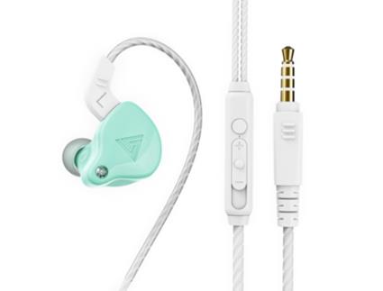 Auriculares ARMORED Qkz Ak6-X com Fio de 3,5 Mm de  Hifi  Verde Conveniente