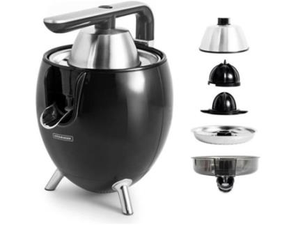 Prensa Cítrica Elétrica de Designer com Braço de Alumínio Articulado Presspod Piano Preto Da Kitchencook KITCHEN COOK