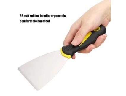 HURRISE Espátula Impressora 3D Cabo de Borracha de Aço Inoxidável