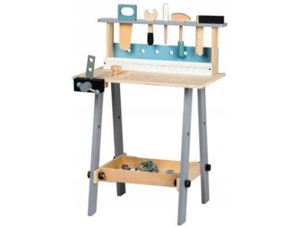 Mesa de Oficina de Madeira com Ferramentas 32 Elementos ECOTOYS