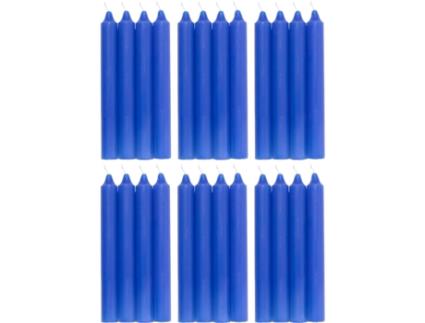 COM-FORT HOUSE- Vela de Mesa Azul Velas Decorativas Sem Perfume Velas para a Tua Casa COM-FORT HOUSE