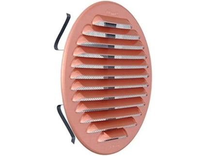 Grelha de Ventilação Redonda L 150 Rede 80/140 Molas de Cobre LA VENTILAZIONE