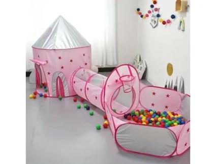 Tenda de Brincar Infantil de Poliéster e a Prova D´Água Magichouse Cor-De-Rosa MORMARK