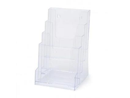 2 X 1/3 Quadro A4 Suporte Do Folheto Injecção / Parede