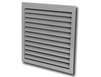 Grade de Parede Embutida RENSON 300X300Mm F1 Anodizado Prata Must.Aço Inoxidável 41133