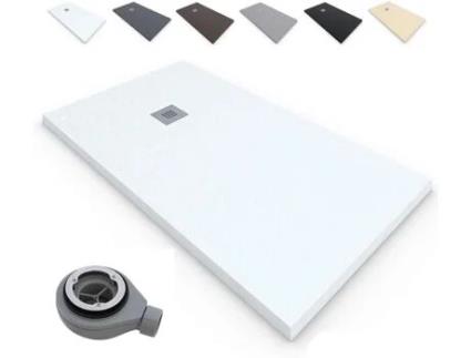 Base de Duche Resina Branco 90X190 Quadro Valvula 190X90 ESTILOBAÑO