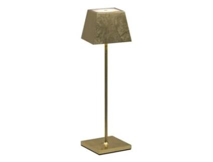 Candeeiro de Mesa Led Siesta com Folha de Ouro Portátil e Recarregável Ip54 ROSSINI ILLUMINAZIONE
