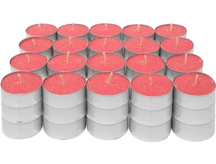Velas Perfumadas para Chá Vela para Aquecedor de Chá Tealight Duração de 4 5 Horas Cheiro de Frutas Do Bosque COM-FORT HOUSE