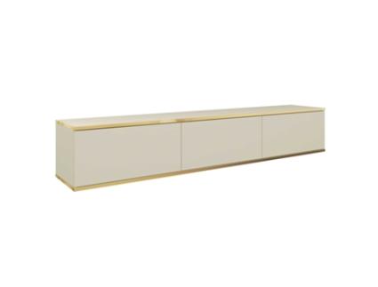 Móvel para Televisão com Função Push-To-Open. P : L : 175 Cm A: 30 Cm P : 32 Cm Bege 3XELIVING