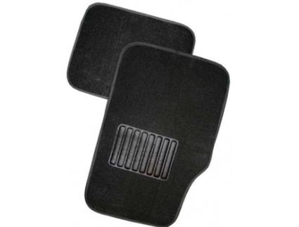 Conjunto de 4 Tapetes KRAWEHL Pekin (Preto - Alcatifa - 64 x 47 x 1 cm)