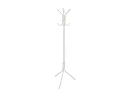 Cabide De Metal Branco Com 8 Ganchos Altos E Médios 172Cm KMT