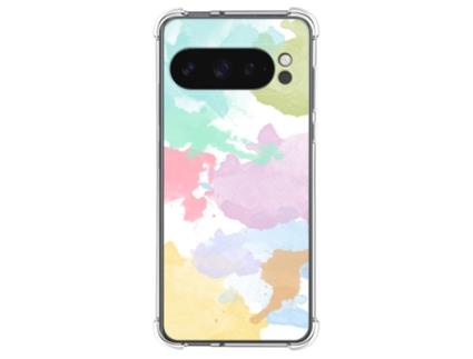 Capa Design Aquarela para Google Pixel 9 Pro 5G TUMUNDOSMARTPHONE Silicone Anti-Choque Multicor