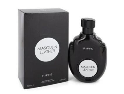 Eau De Parfum Masculin Leather by Riiffs Spray 3.4 oz (100 ml)