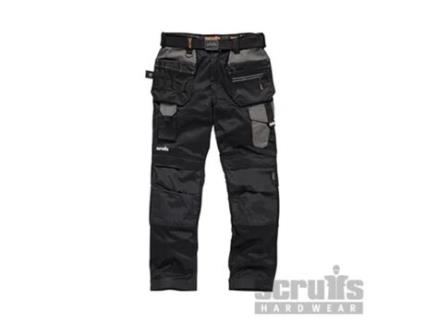 SCRUFFS T54773 Pantalón de Bolsillos Con Funda Pro Flex Color Negro