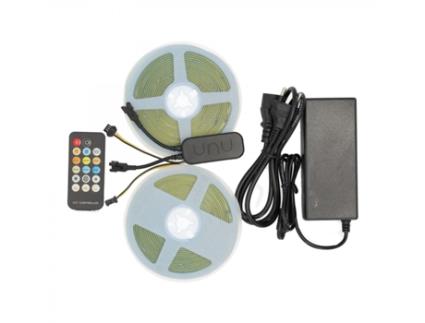 Kit 2X5M Cob Cct 24V Led Strip + Controlador + Controle Remoto + Transformador. JANDEI