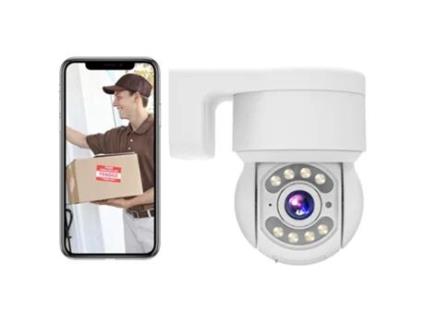 Câmera Wifi Externa TALLPOWER C48 Hd 2K 4Mp Visão Noturna 360 Pan Tilt 1 Unidade