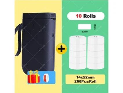 Mini Impressora De Etiquetas Portátil Sem Fios Bluetooth Térmica Para Impressão Rápida Em Casa E Escritório HHZ