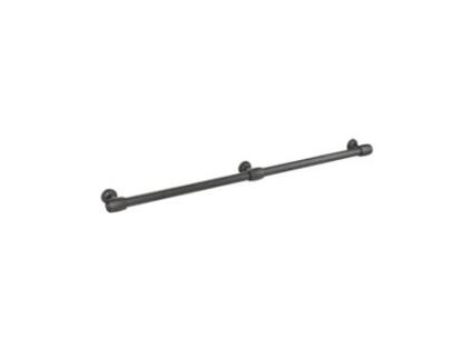 Puxador para Móveis Material Liga de Zinco. Distância Entre Centros 900 Envernizado Preto Mate Parafusos de Fixação Incluídos 25Mm HARDWAREXCHANGE