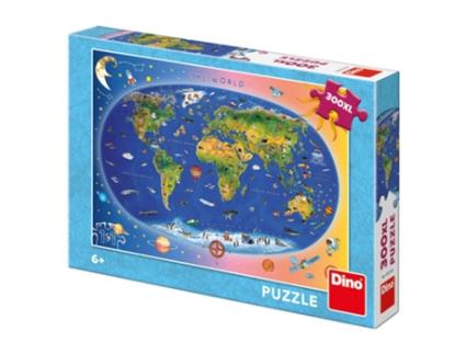 Puzzle 300 Pcs Xl Mapa Infantil Dino