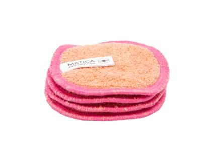 Discos Desmaquilhantes Reutilizáveis MATICA COSMETICS Peach (4 unidades)