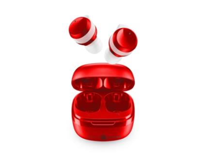 Auriculares Flow Wireless In Ear Musica MUSIC SOUND Bluetooth Vermelho