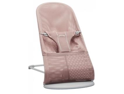 Cadeira Bliss Bliss BABYBJÖRN Malha Rosa Velho com Moldura Cinza Claro