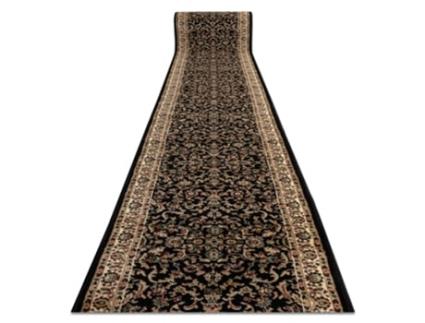 Conjunto de Passadeira DYWANY LUSZCZOW Heat Royal Adr Polipropileno Preto (80x120cm)