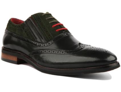 Sapatos de Homem JUSTINREESS ENGLAND Pele Verde (41)