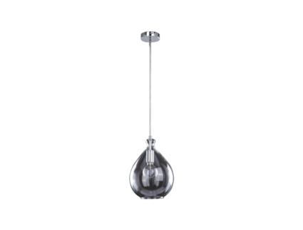 Lâmpada de Suspensão Universe In Metal Vidro Transparente Cromado 24X24X130 Cm EPIKASA