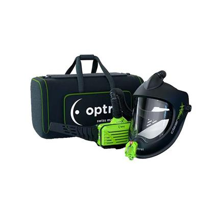 Máscara de Rebarbar Preta com Sistema de Filtragem Incluído OPTREL Clearmaxx Papr