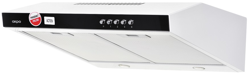 Exaustor WK-7 K50 c/ Vidro Preto 76W (Branco) - 